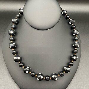 Vintage Polka Dot Mod Necklace 18in